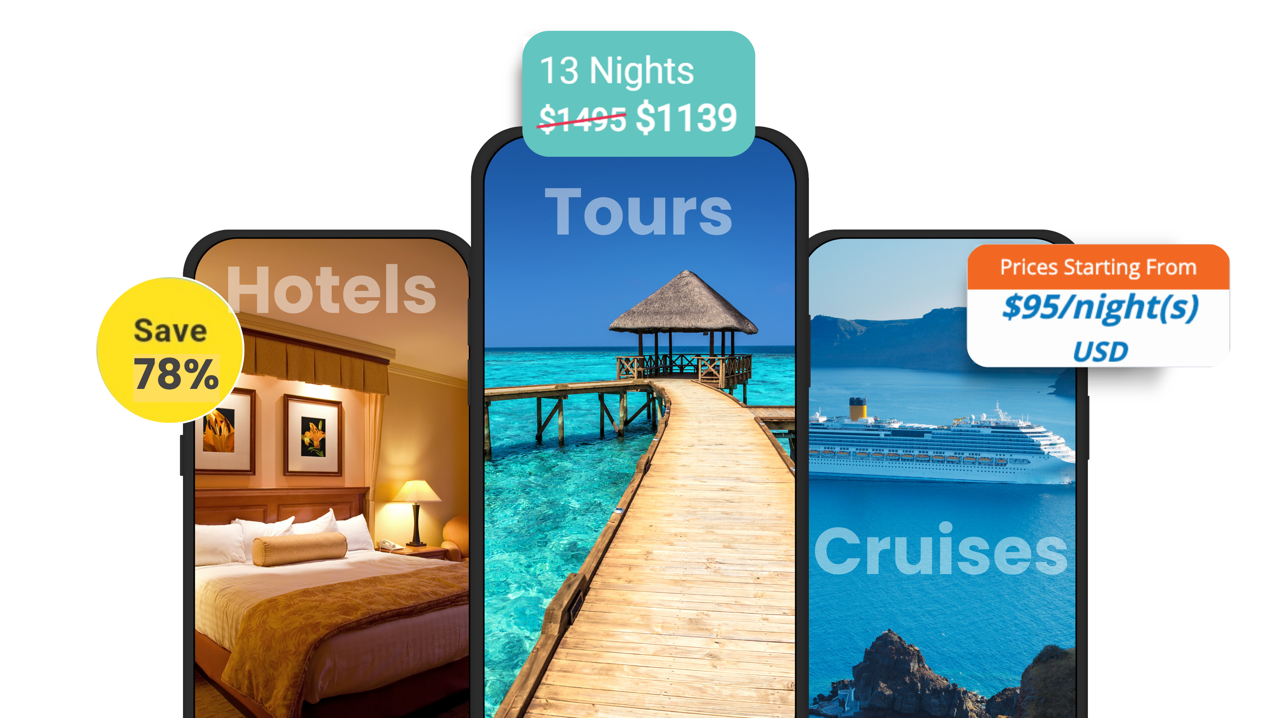 Hotels, Tours & Cruises — member savings