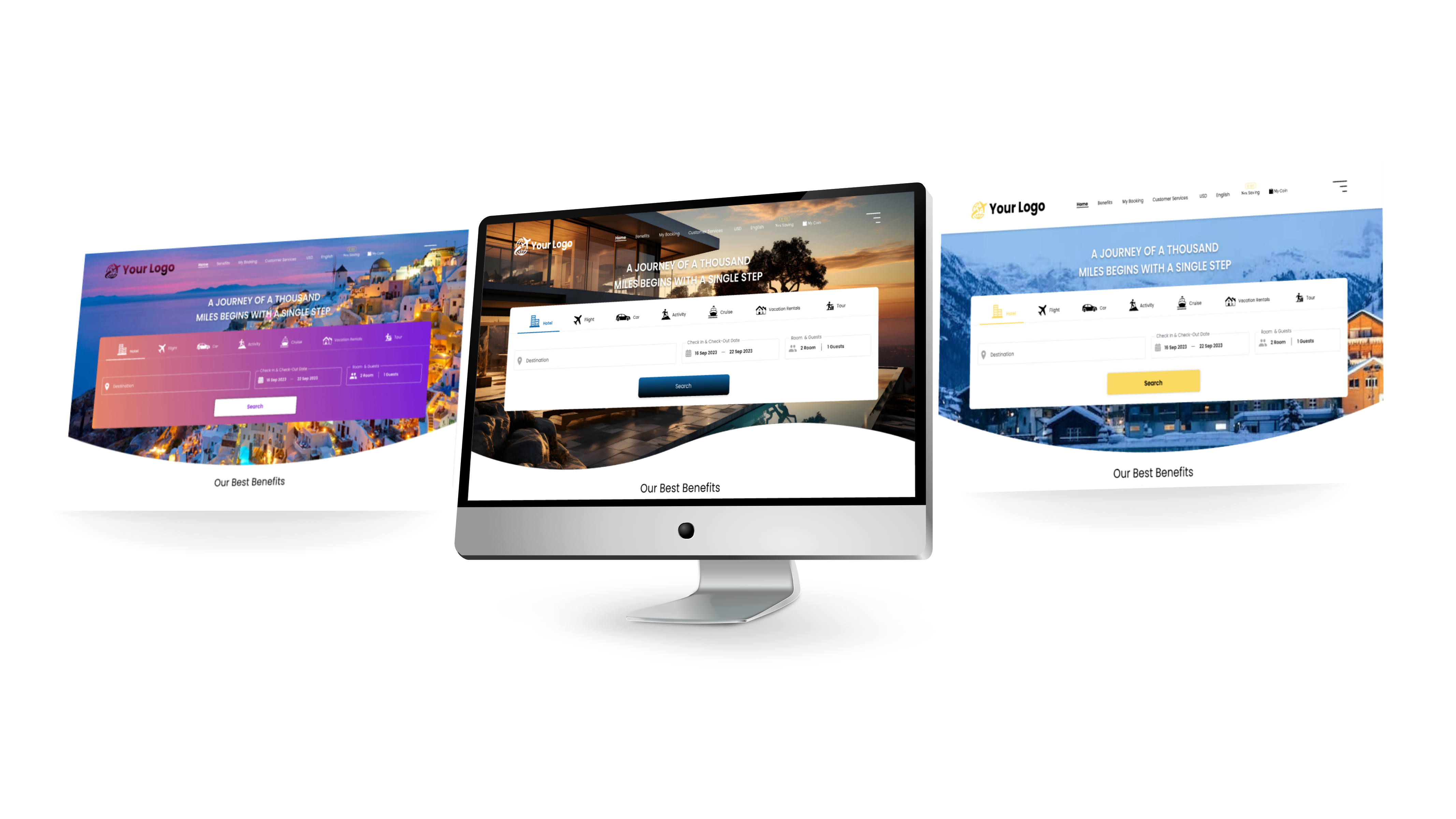 Platform — iMac multi-theme showcase